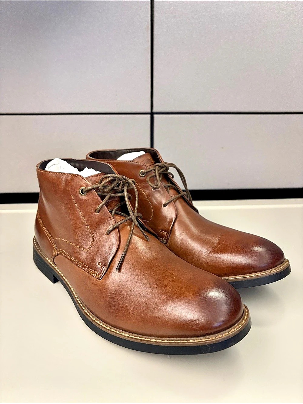 Rockport Classic Break Men's Leather Chukka Boots US 12 W